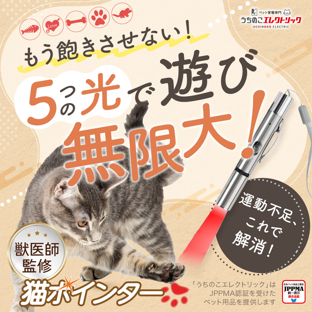 【獣医師監修】 LED猫ポインター