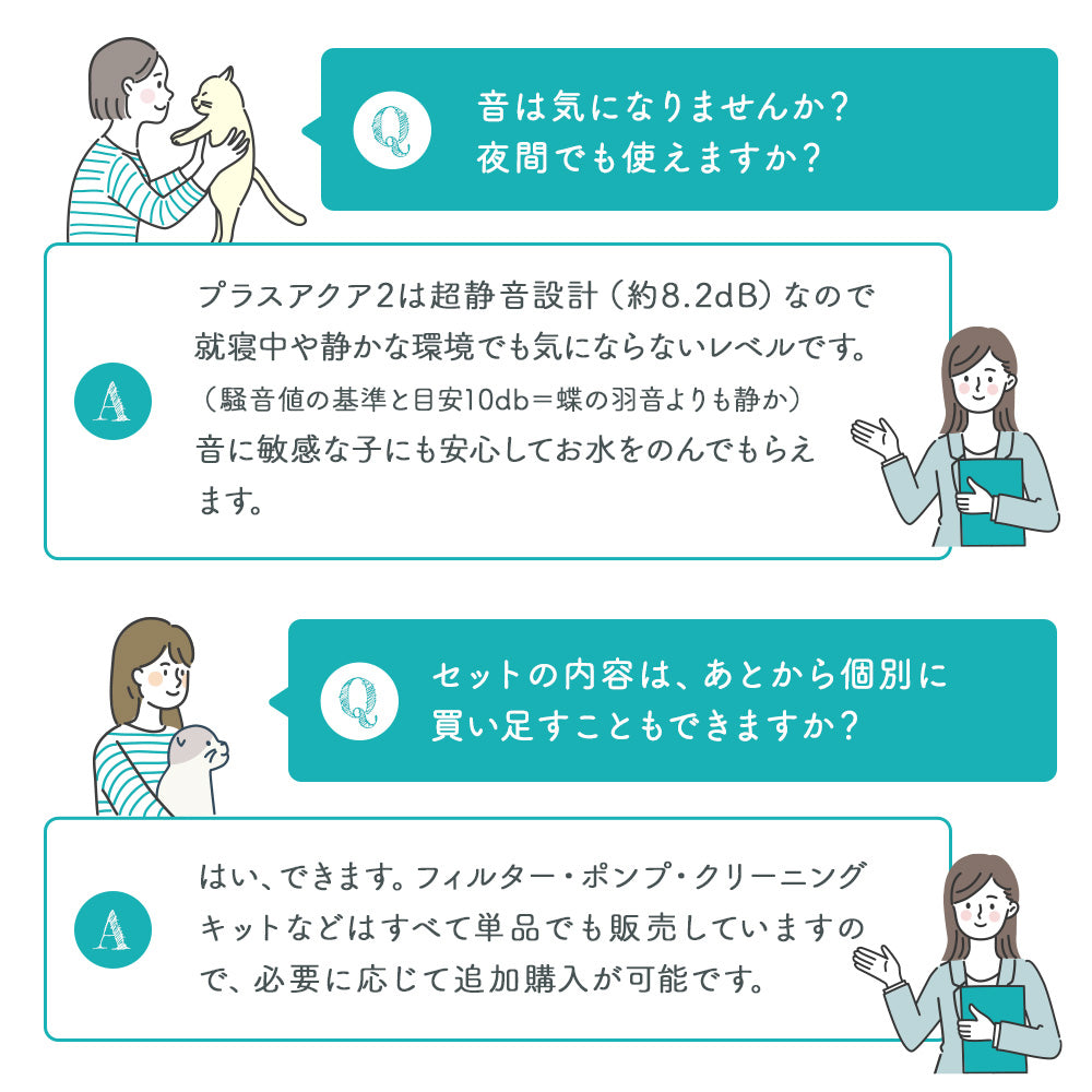 【獣医師監修】自動給水器プラスアクア2スターターセット