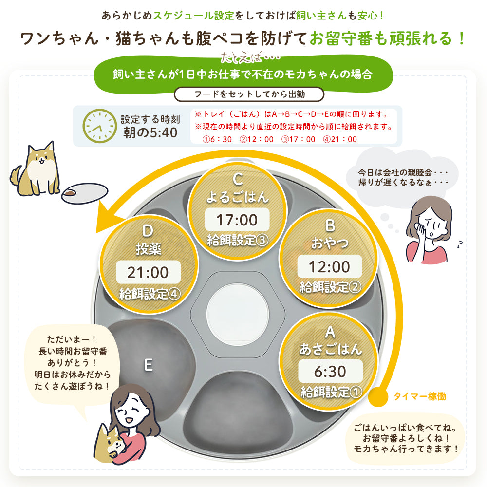 【獣医師推奨】 カリカリマシーンFR / 猫 犬 自動給餌器 ウェットフード対応