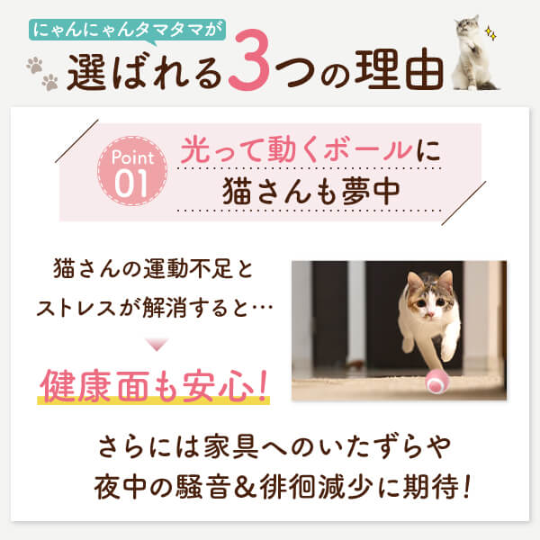 【獣医師監修】 球体自動猫じゃらし にゃんにゃんタマタマ