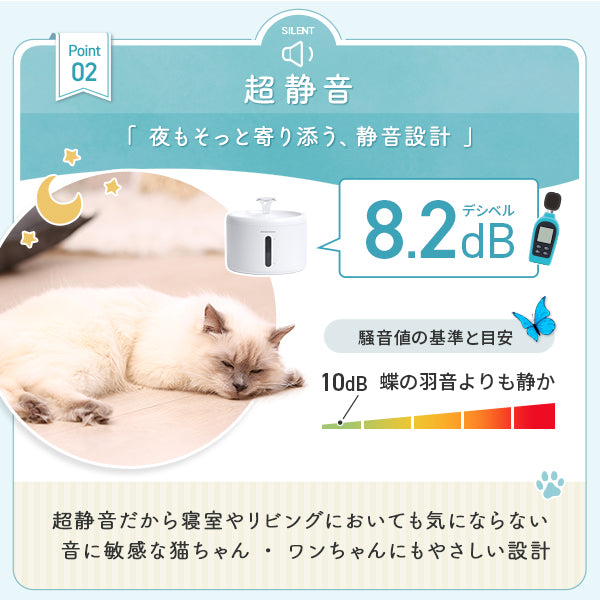 【新登場】猫・犬専用循環浄水給水器　プラスアクアライト