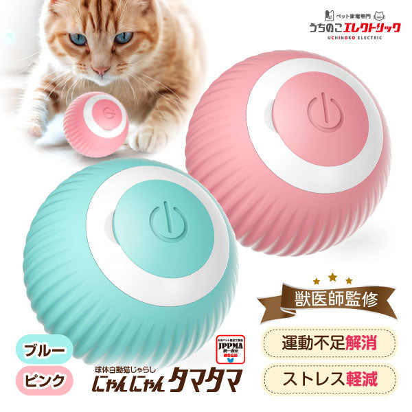 【獣医師監修】 球体自動猫じゃらし にゃんにゃんタマタマ