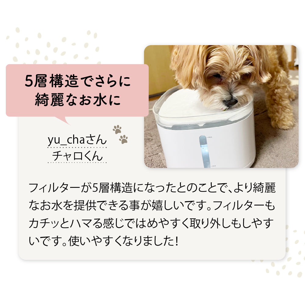 プラスアクア交換用純正フィルター（5層ろ過構造＆ぬめり軽減タイプ）